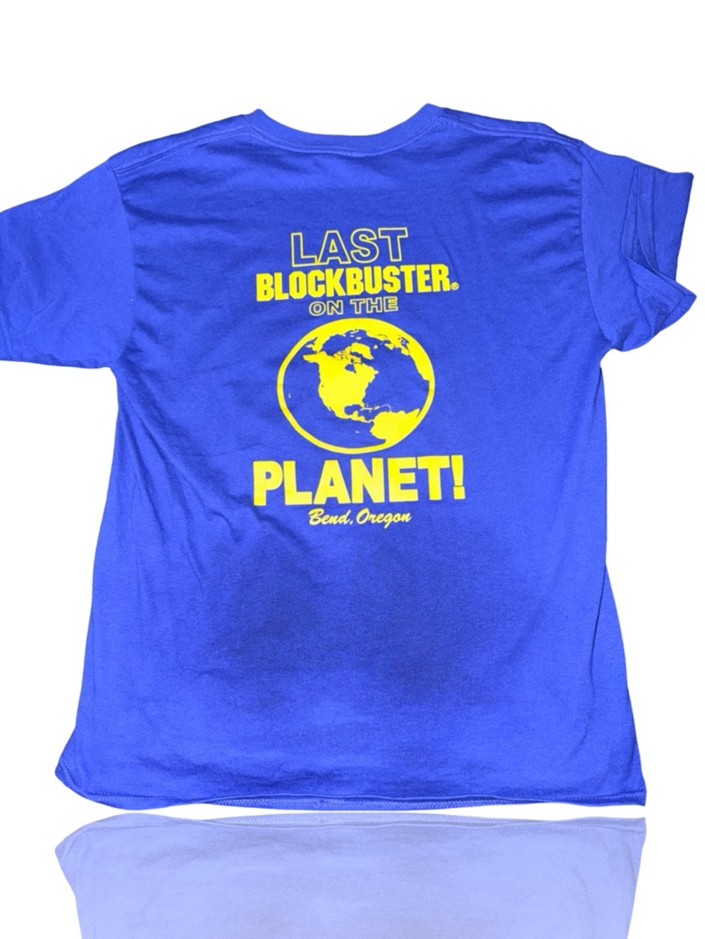 Blockbuster Last Blockbuster on the Planet Mens T-Shirt Blue Graphic
